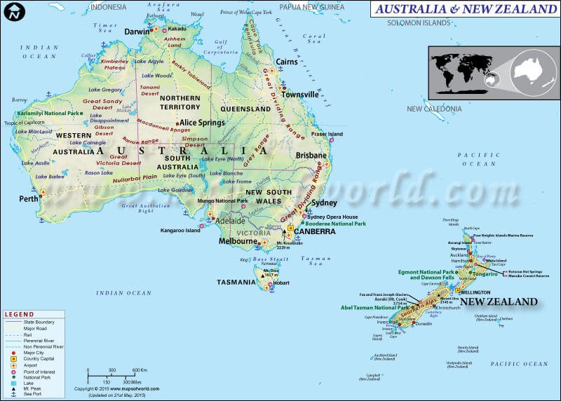 map-of-australia-newzealand